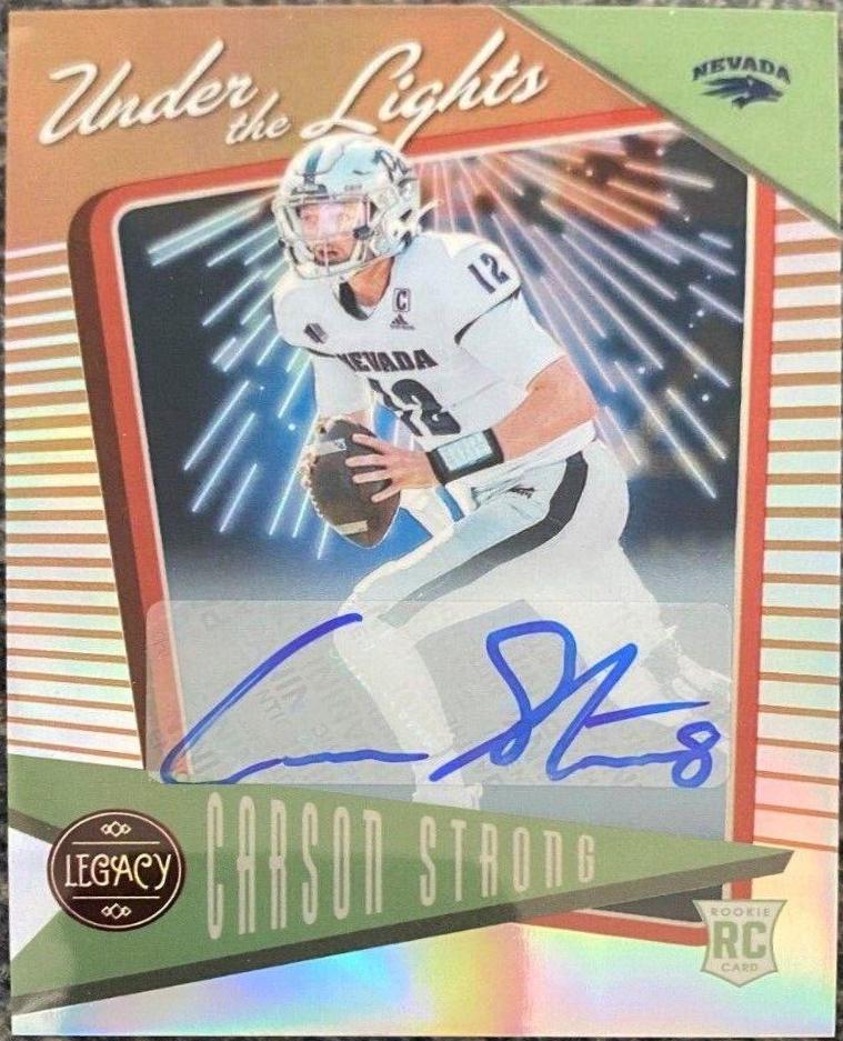 Carson Strong #UL-6 Football Cards 2022 Panini Legacy Under The Lights