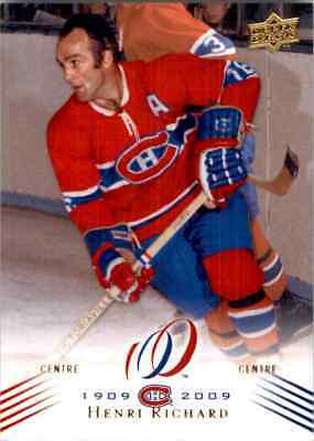 Henri Richard #35 Hockey Cards 2008 Upper Deck Montreal Canadiens Centennial