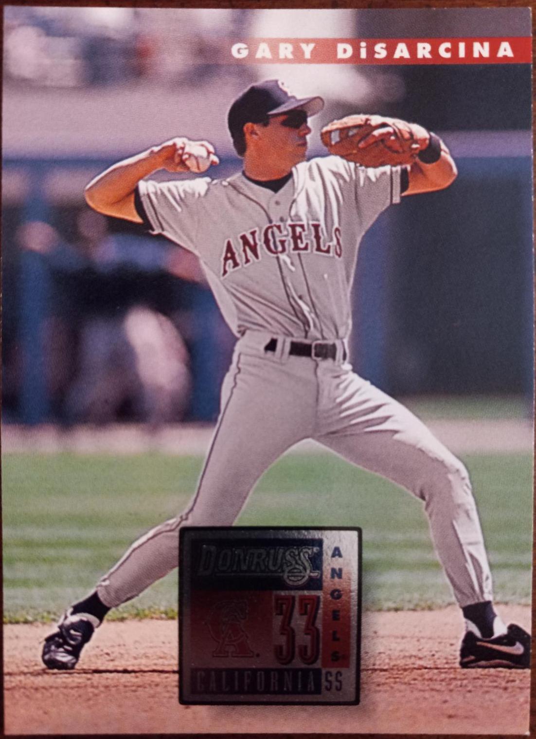 Gary DiSarcina #31 Baseball Cards 1996 Panini Donruss
