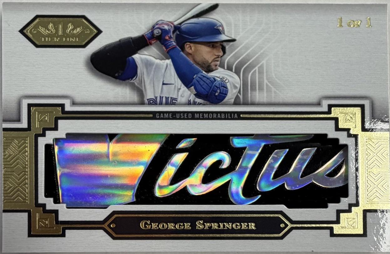 George Springer #LLR-GSP 2023 Topps Tier One Baseball Limited Lumber