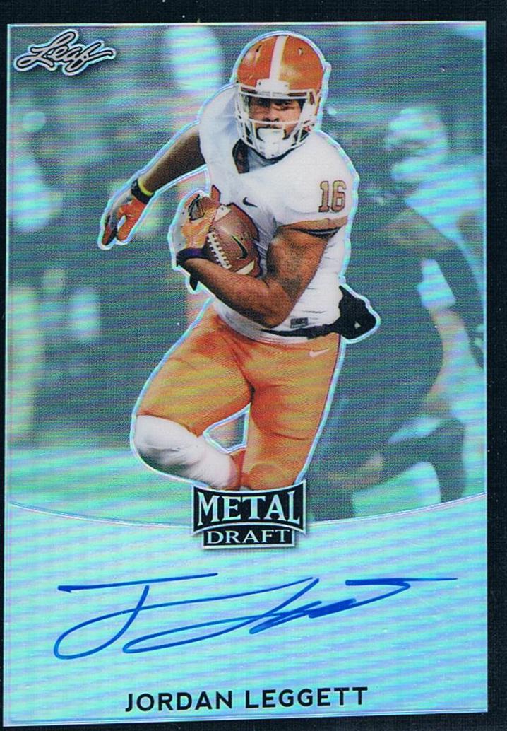 Jordan Leggett #BA-JL1 2017 Leaf Metal Draft Autographs Football