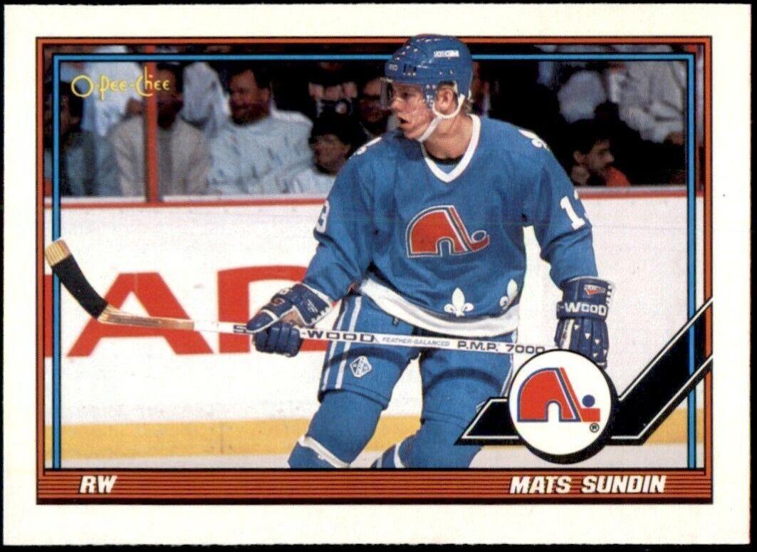 Mats Sundin #219 Hockey Cards 1991 O-Pee-Chee