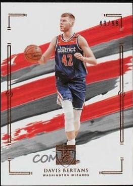 Davis Bertans #5 Basketball Cards 2020 Panini Impeccable