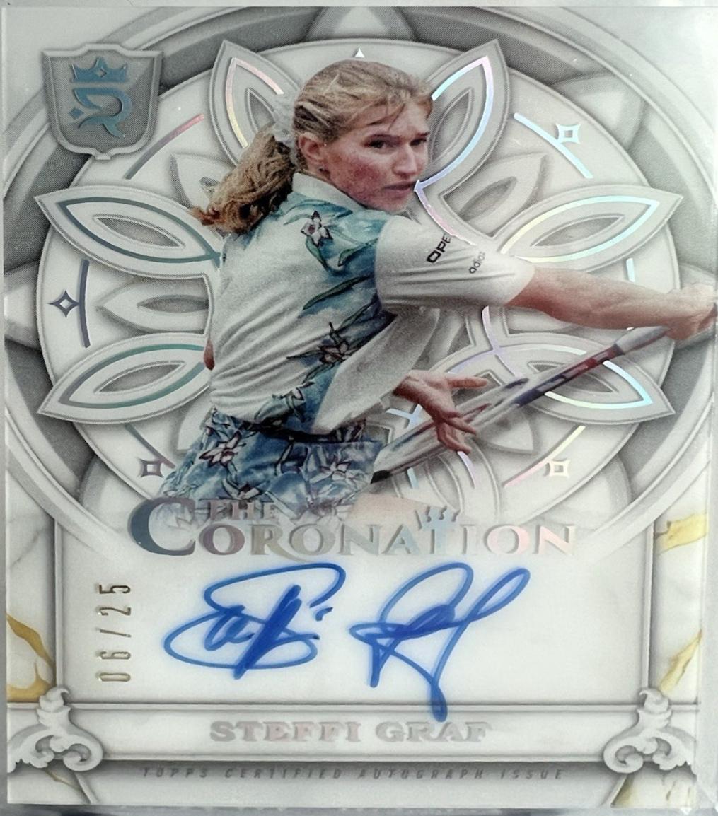 Steffi Graf #C-SG Tennis Cards 2024 Topps Royalty The Coronation Autograph
