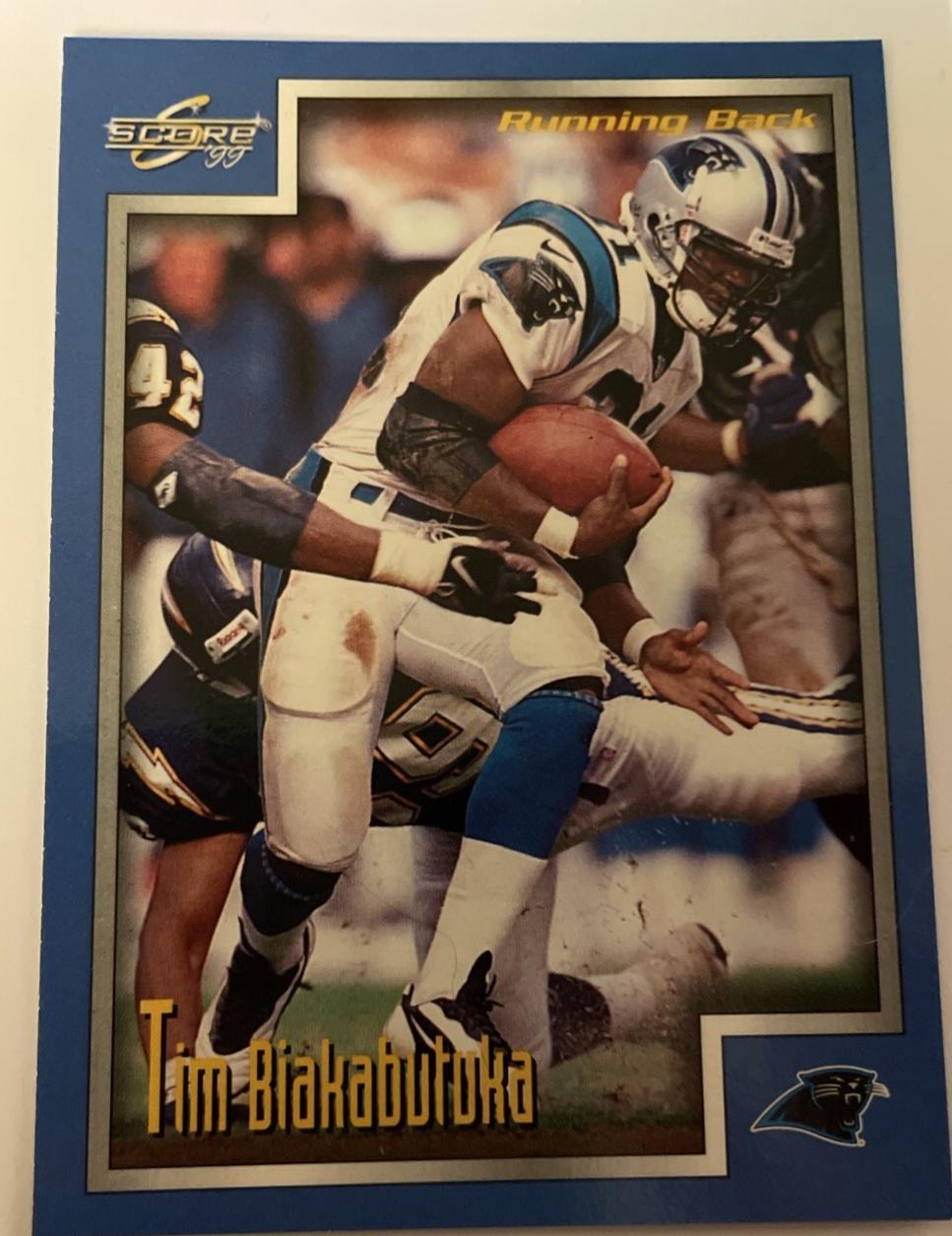 Tim Biakabutuka #92 1999 Score Football