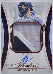 Austin Wells [Ruby] #9 Baseball Cards 2025 Panini Flawless Patch Autograph Prices