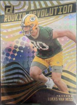 Lukas Van Ness #RR-10 Football Cards 2023 Panini Donruss Rookie Revolution