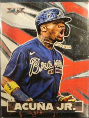Ronald Acuña Jr. #100 2021 Topps Fire Baseball