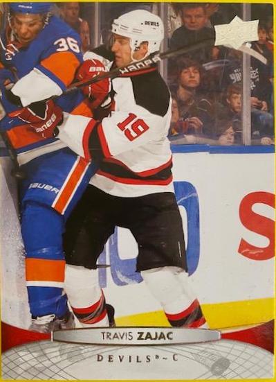Travis Zajac #89 Hockey Cards 2011 Upper Deck