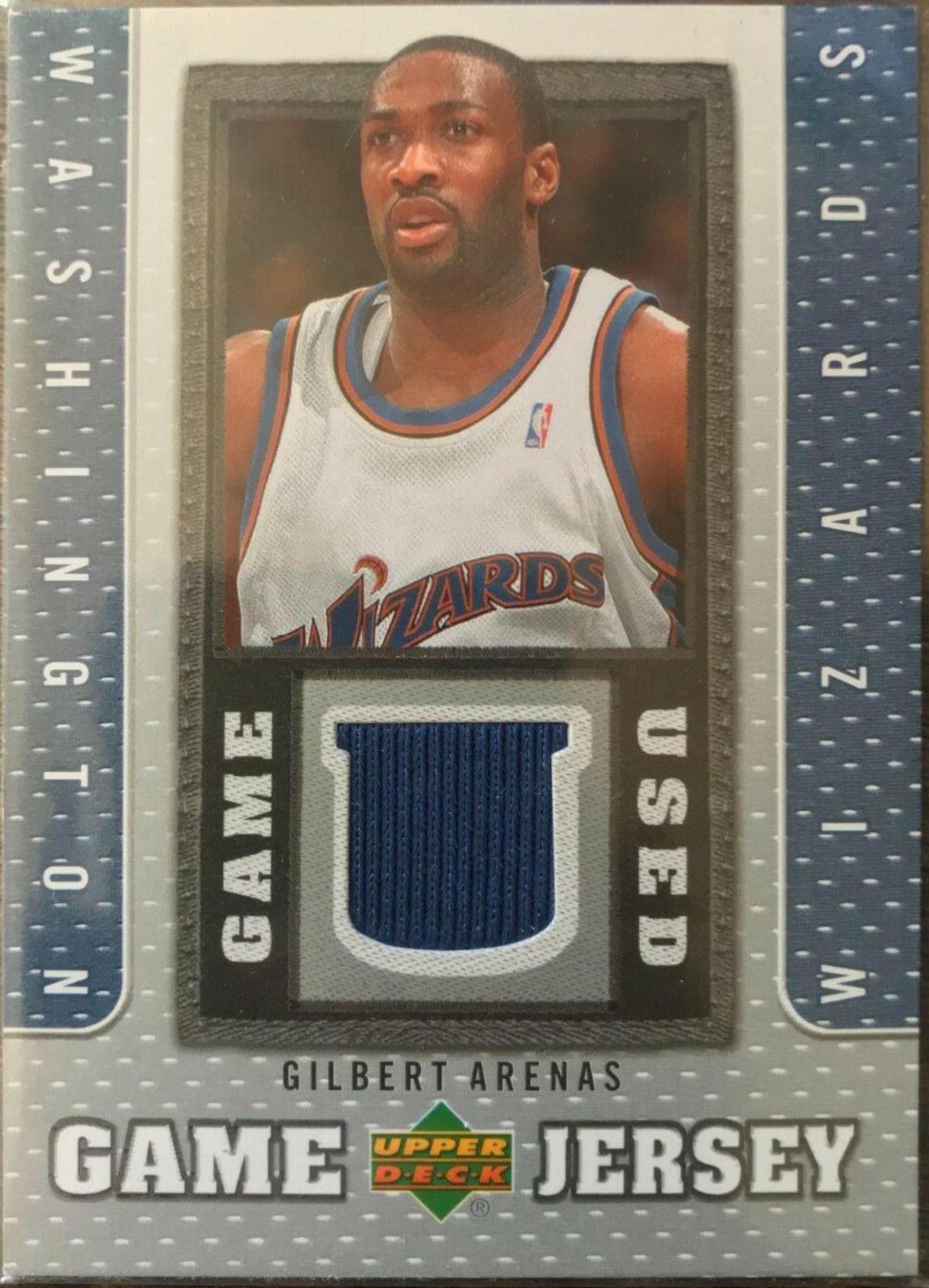 Gilbert Arenas #GJ-GA Basketball Cards 2007 Upper Deck Game Jersey