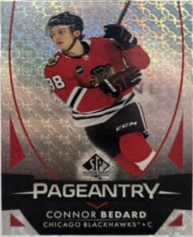 Connor Bedard #P-61 Hockey Cards 2023 SP Authentic Pageantry