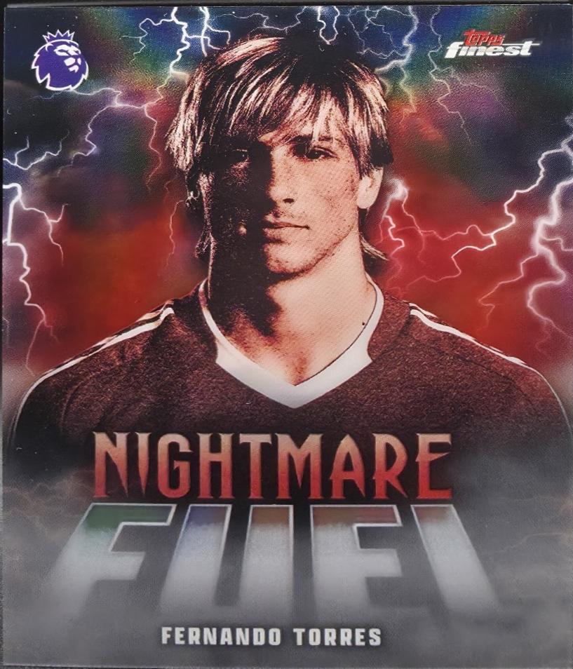 Fernando Torres #NF-9 2026 Topps Finest Premier League Nightmare Fuel
