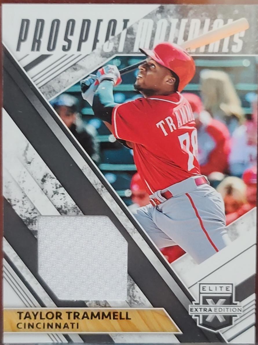 Taylor Trammell #PM-TT 2019 Panini Elite Extra Edition Prospect Materials Baseball
