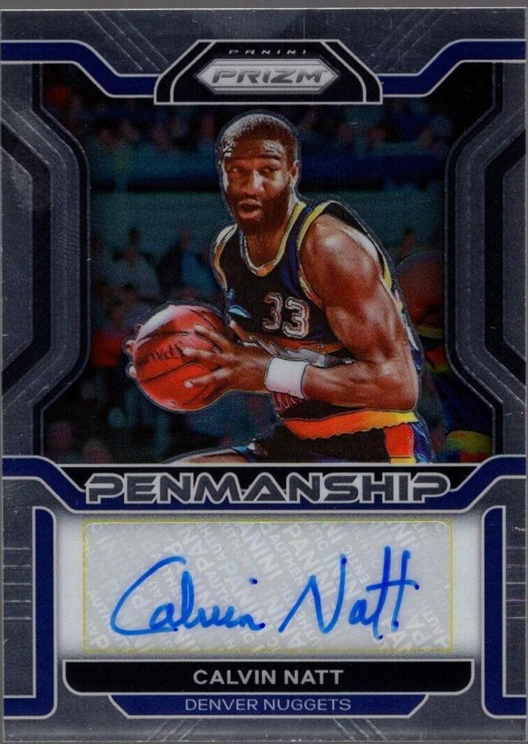 Calvin Natt #PM-CNT Basketball Cards 2021 Panini Prizm Penmanship