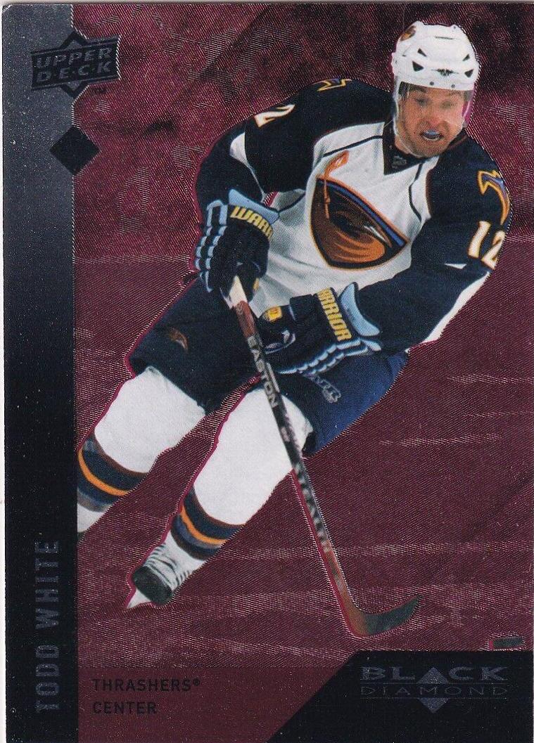 Todd White #41 Hockey Cards 2009 Upper Deck Black Diamond