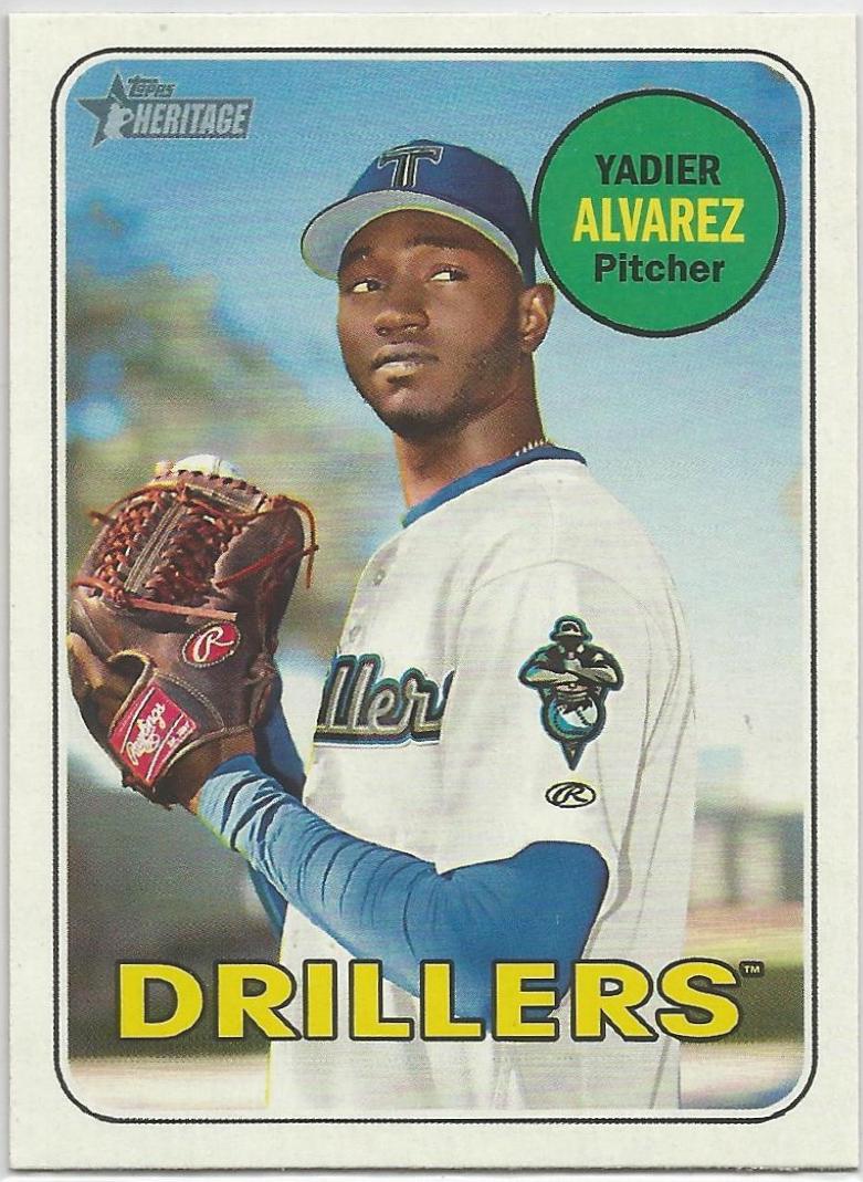 Yadier Alvarez #24 2018 Topps Heritage Minors Baseball