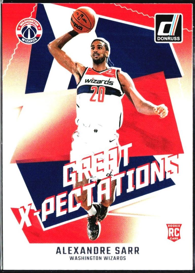 Alexandre Sarr #20 Basketball Cards 2024 Panini Donruss Great X-Pectations