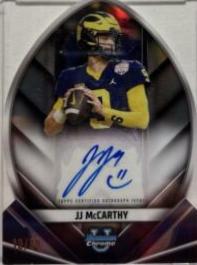 JJ McCarthy #FOFA-JMC Football Cards 2023 Bowman Chrome University Future of Autographs