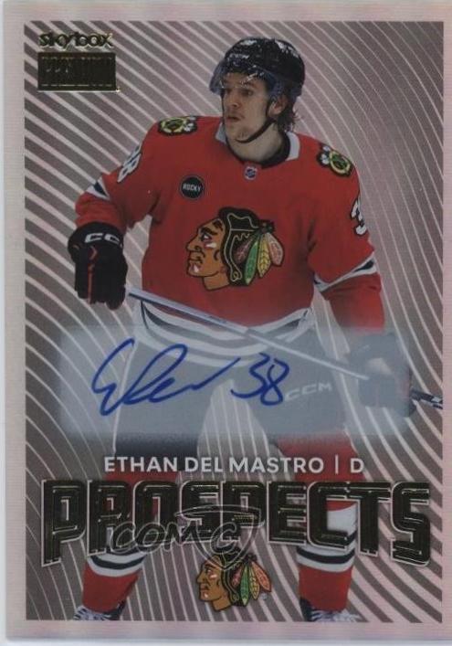 Ethan Del Mastro #PP-43 2024 Skybox Metal Universe Premium Prospects Autograph Hockey