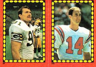 Brian Noble / Steve Grogan VAR- Earnest Jackson Back #89 / 249
