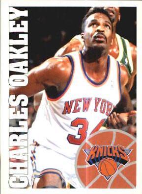 Charles Oakley #34 Basketball Cards 1995 Panini Stickers