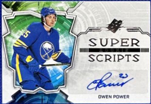 Owen Power #SSR-OP 2022 Spx Rookie Superscripts Autographs Hockey