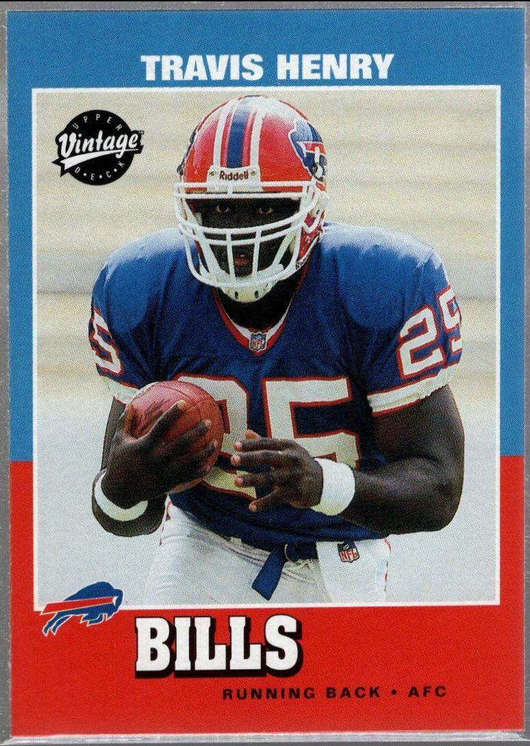 Travis Henry #208 Football Cards 2001 Upper Deck Vintage
