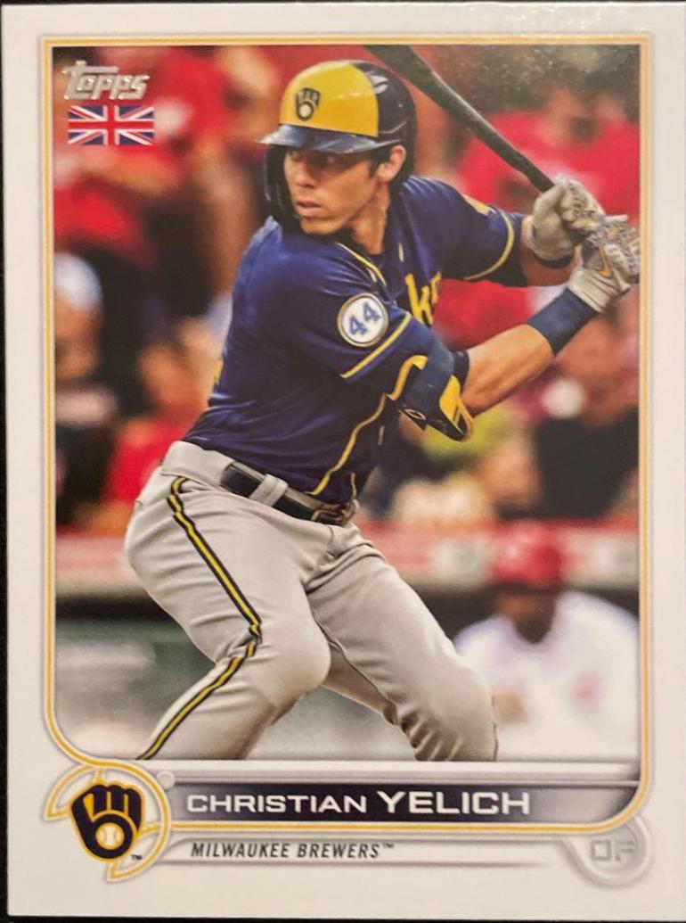 Christian Yelich #183 2022 Topps UK Edition Baseball