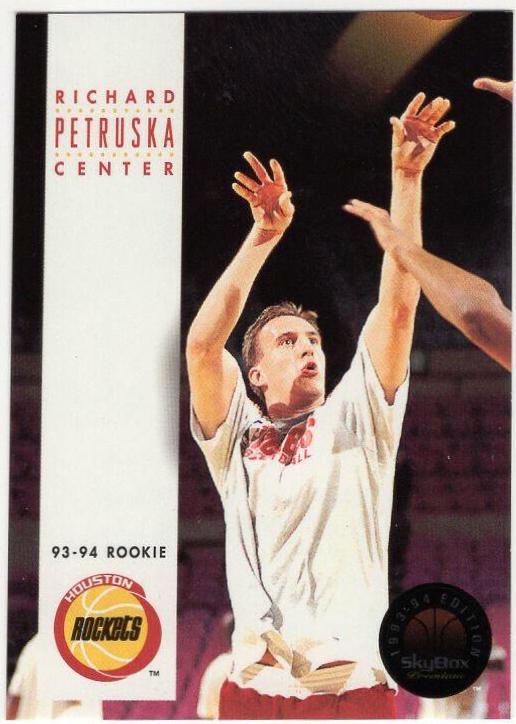 Richard Petruska #230 Basketball Cards 1993 Skybox Premium