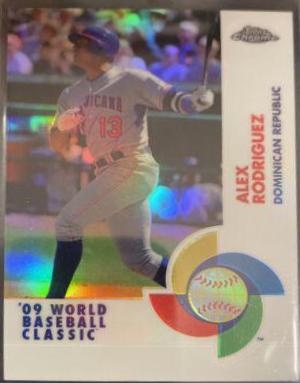Alex Rodriguez #W13 Baseball Cards 2009 Topps Chrome World Baseball Classic