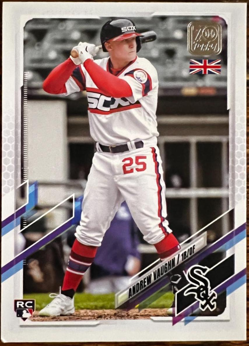 Andrew Vaughn #33 Baseball Cards 2021 Topps UK Edition