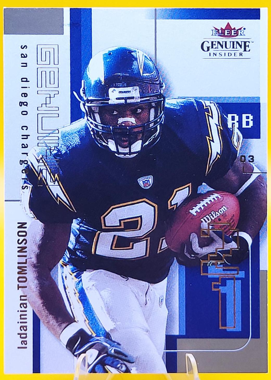 LaDainian Tomlinson #53 2003 Fleer Genuine Insider Football