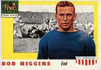 Bob Higgins #33 Football Cards 1955 Topps All American
