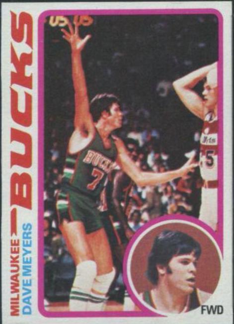 Dave Meyers #8 Basketball Cards 1978 Topps
