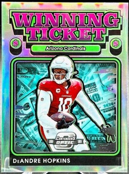 DeAndre Hopkins #WT16 Football Cards 2021 Panini Contenders Optic Winning Ticket