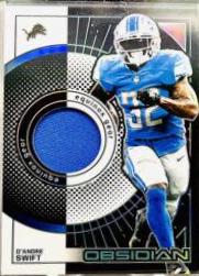 D'Andre Swift #EG-DSW Football Cards 2022 Panini Obsidian Equinox Gear