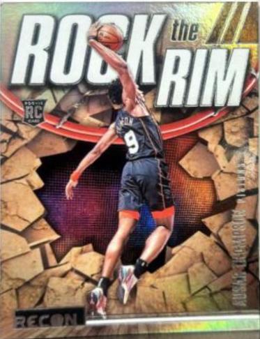 Ausar Thompson #7 Basketball Cards 2023 Panini Recon Rock the Rim