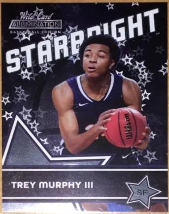 Trey Murphy III #SB-23 Basketball Cards 2021 Wild Card Alumination Starbright