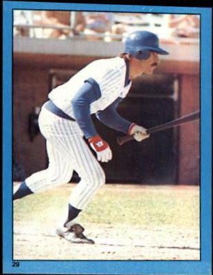 Bill Buckner #29 Baseball Cards 1982 Topps Stickers