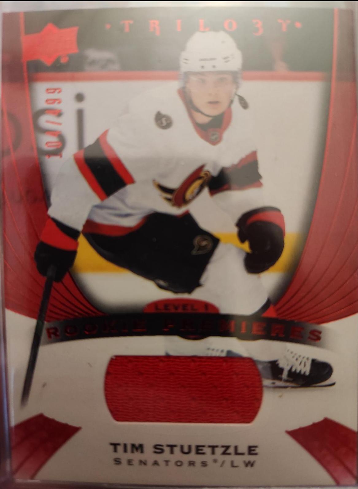 Tim Stuetzle #ST Hockey Cards 2020 Upper Deck Trilogy Rookie Premiers