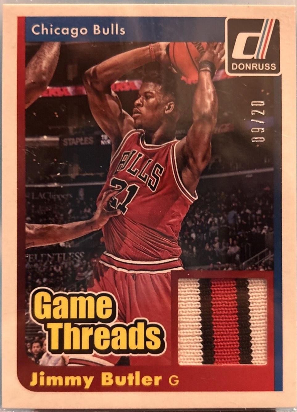 Jimmy Butler #23 Basketball Cards 2014 Panini Donruss Game Threads