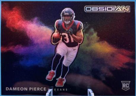Dameon Pierce #CCB-DPI Football Cards 2022 Panini Obsidian Color Blast Black