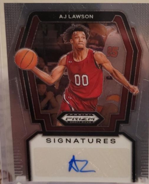 AJ Lawson #S-AJL Basketball Cards 2024 Panini Prizm Draft Picks Signature