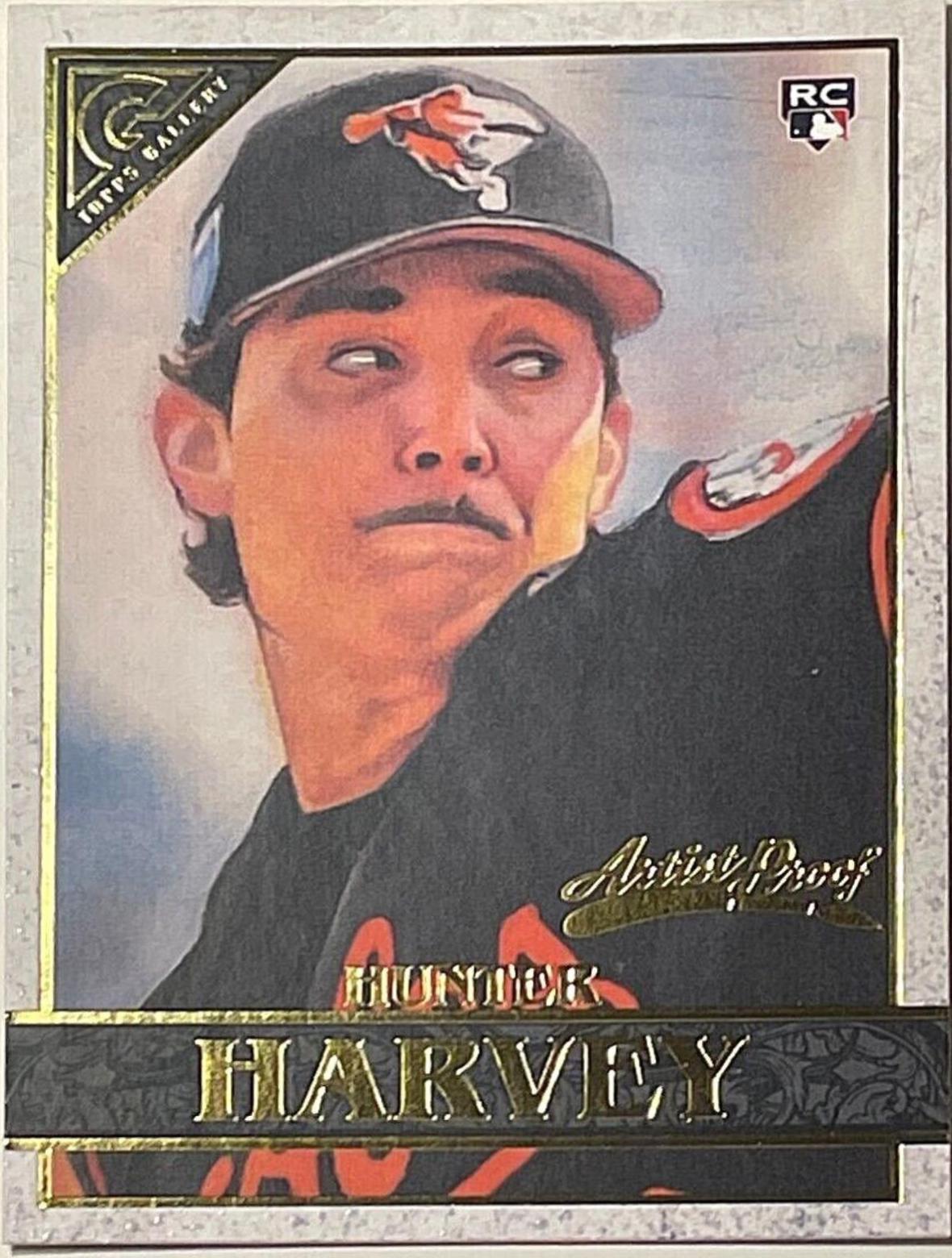 Hunter Harvey #50 Baseball Cards 2020 Topps Gallery