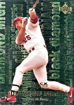 Mark McGwire #M1 Baseball Cards 2000 U.D. Black Diamond Rookie Edition Diamond Might