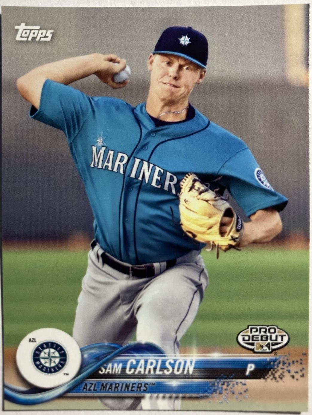Sam Carlson #4 Baseball Cards 2018 Topps Pro Debut