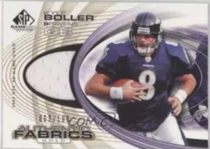 Kyle Boller #AF-KB Football Cards 2004 SP Game Used Authentic Fabric