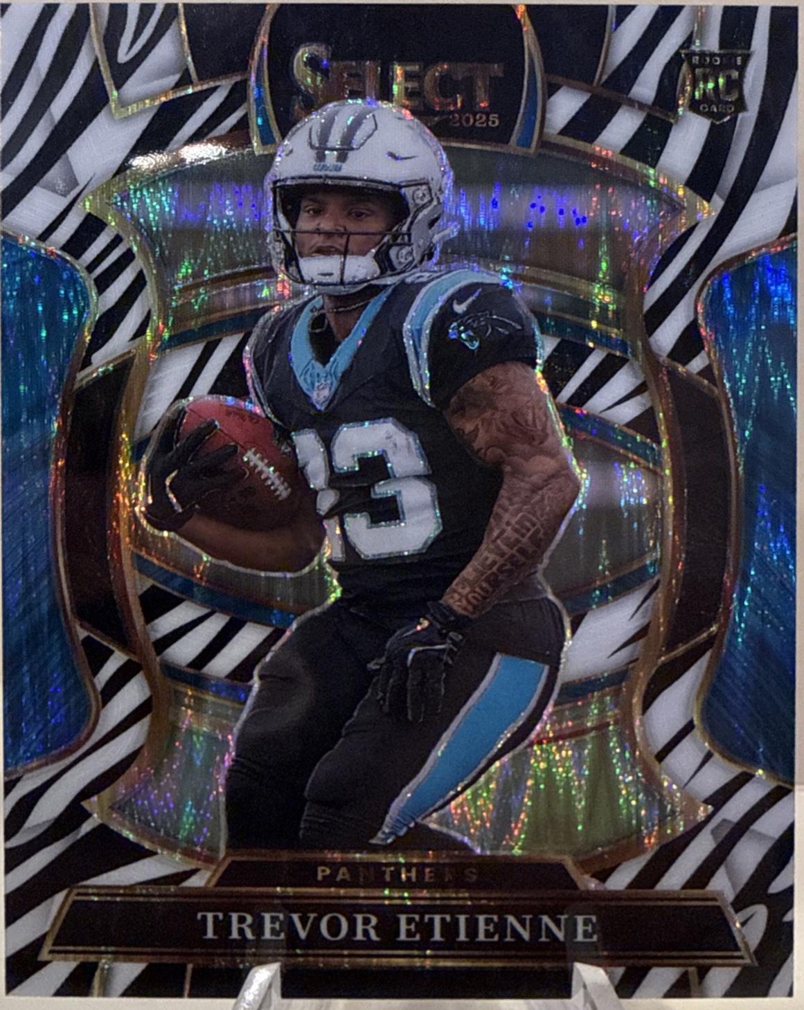 Trevor Etienne [Zebra Prizm] #45 Prices | 2025 Panini Select