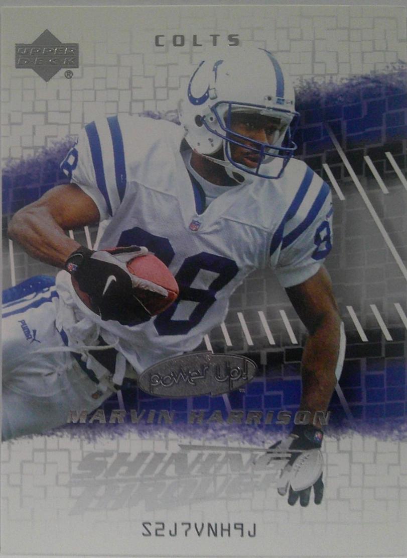 Marvin Harrison #ST-13 Football Cards 2004 Upper Deck Power Up Shining Through