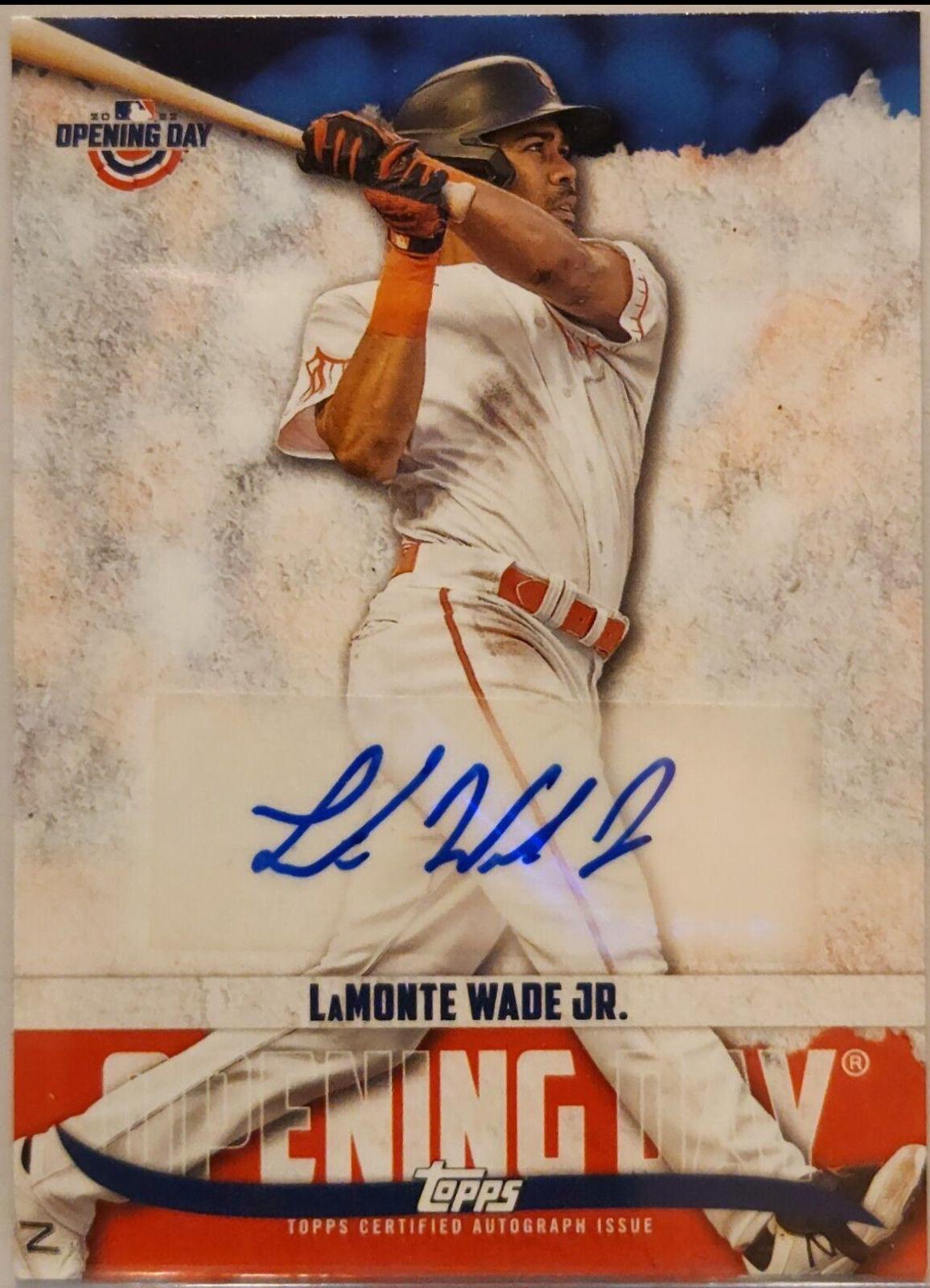 Lamonte Wade Jr #ODA-LWJ Baseball Cards 2022 Topps Opening Day Opening Day Autographs
